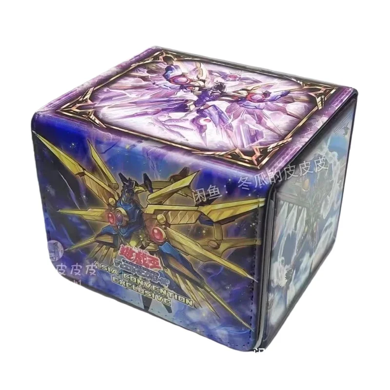 

Ю-Ги-О! Коробка для хранения карт Raidraptor Theme Game Collection, подходит для DTCG, PTCG, VG, кожаный защитный футляр для карт настольных игр