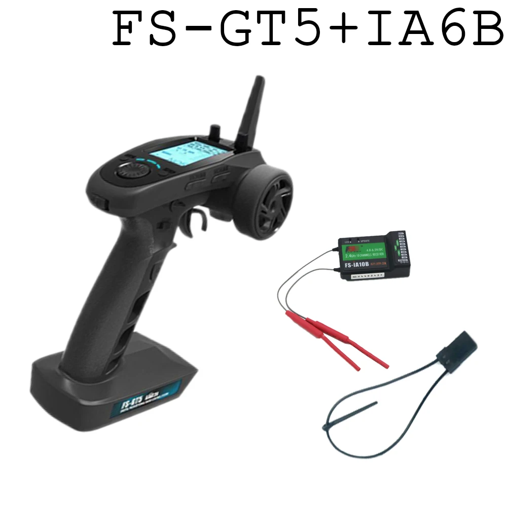 FlySky FS-GT5 6CH 2.4G AFHDS RC Transmitter With FS-BS6/IA10B Battery RC Remote Control Receiver For RC Car Boat Transmitter