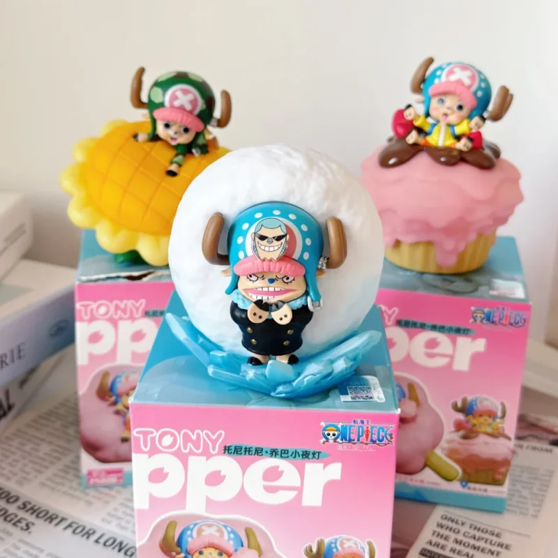One Piece Tony X Chopper Night Light Series colección de cajas ciegas modelo Gk decoración de dormitorio regalos de navidad para niños
