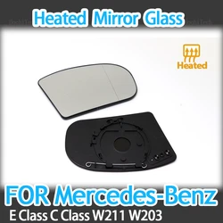 Left Right Door Side Heated Wing Mirror Glass Rearview Rearview Plate for Mercedes-Benz E-class C-class C E Class W211 W203