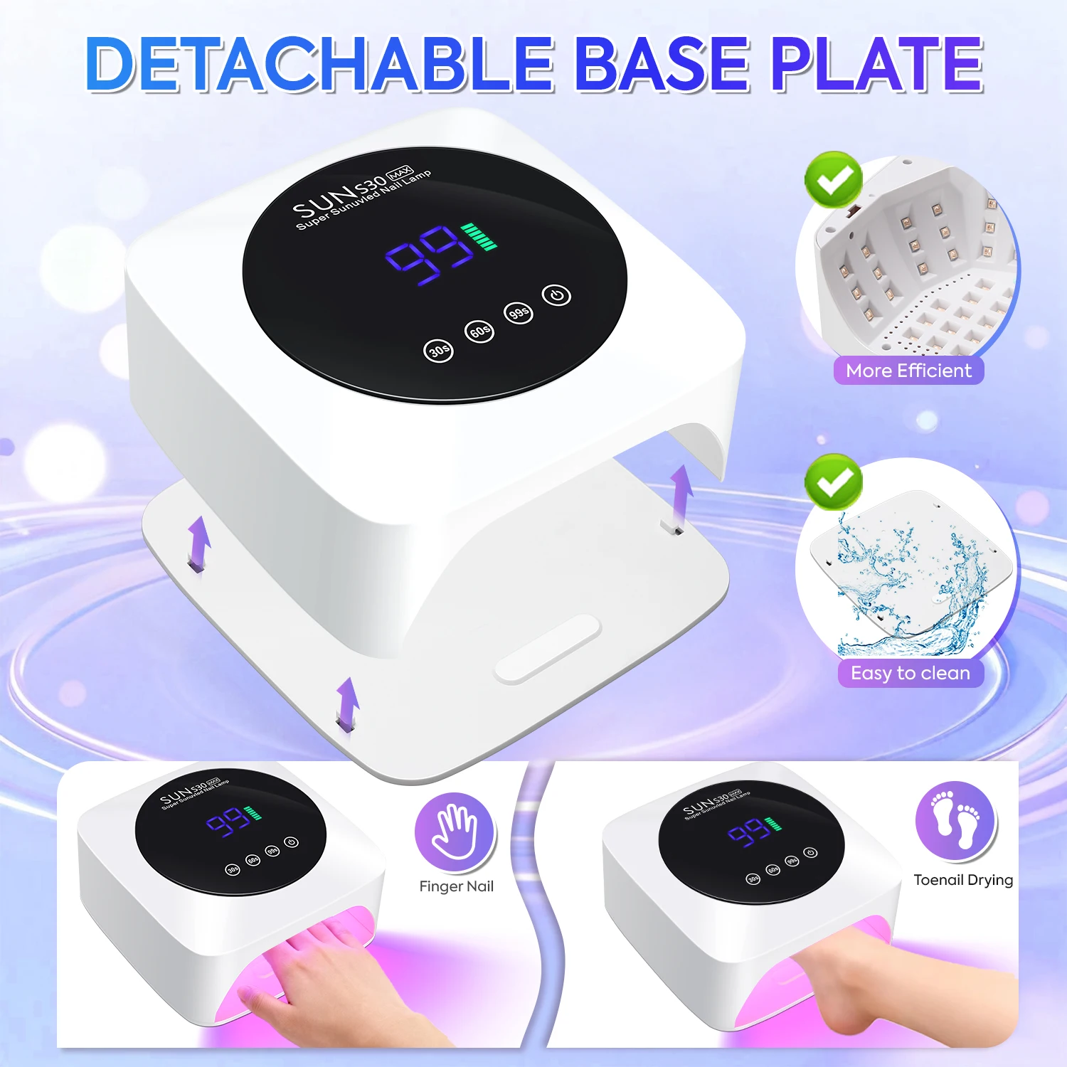 180 واط الأشعة فوق البنفسجية LED مسمار مصباح 57LED قابلة للشحن مجفف الأظافر لعلاج هلام البولندية آلة أظافر لاسلكية مع أداة صالون الاستشعار الذكية