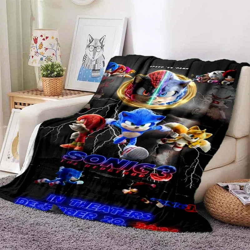 Cartoon anime Nick flannel soft blanket lunch break bed blanket bedroom living room sofa  outdoor travel picnic blanket