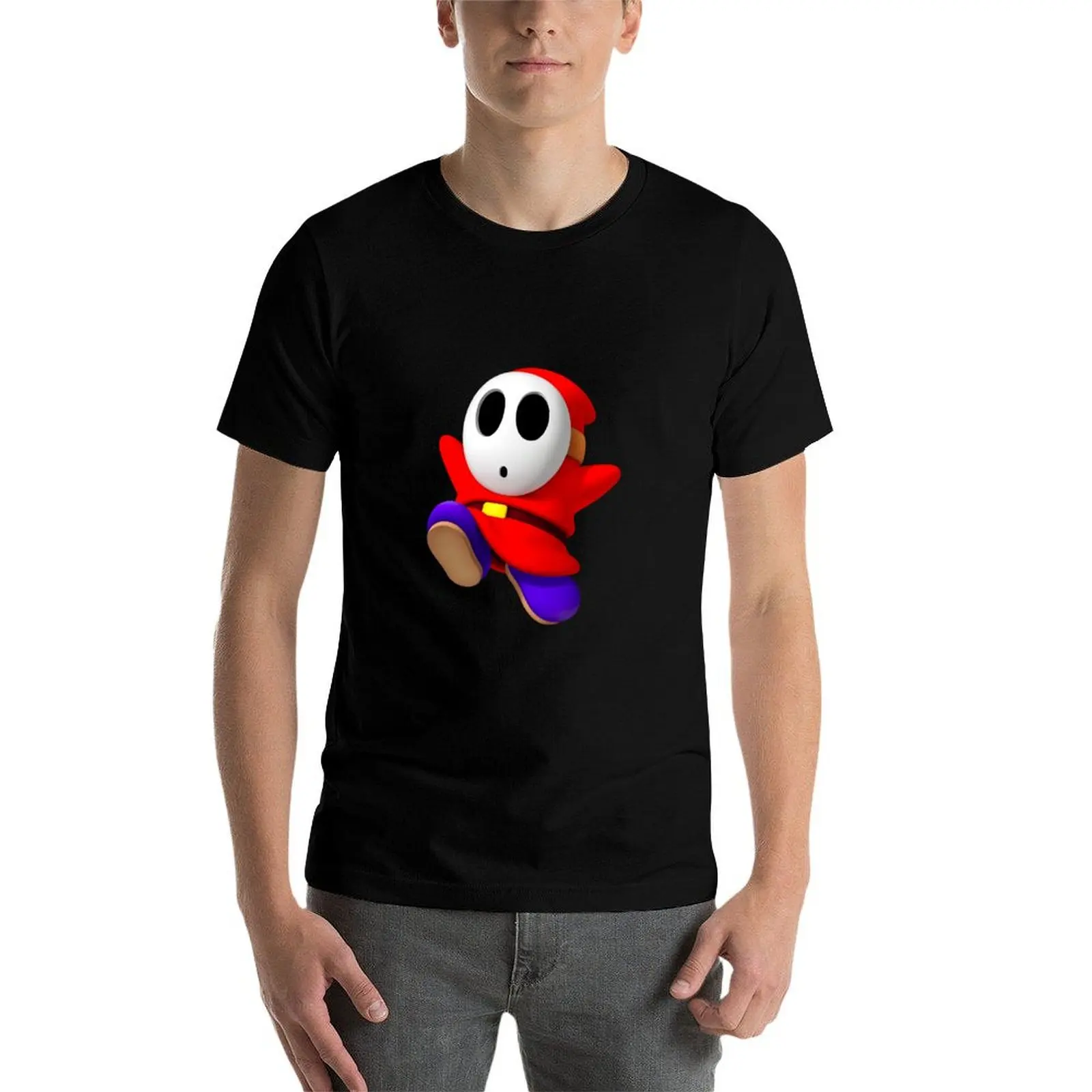 Camiseta Shy Guys, camiseta de anime, camisetas gráficas de rapero, camisetas vintage de peso pesado para hombres