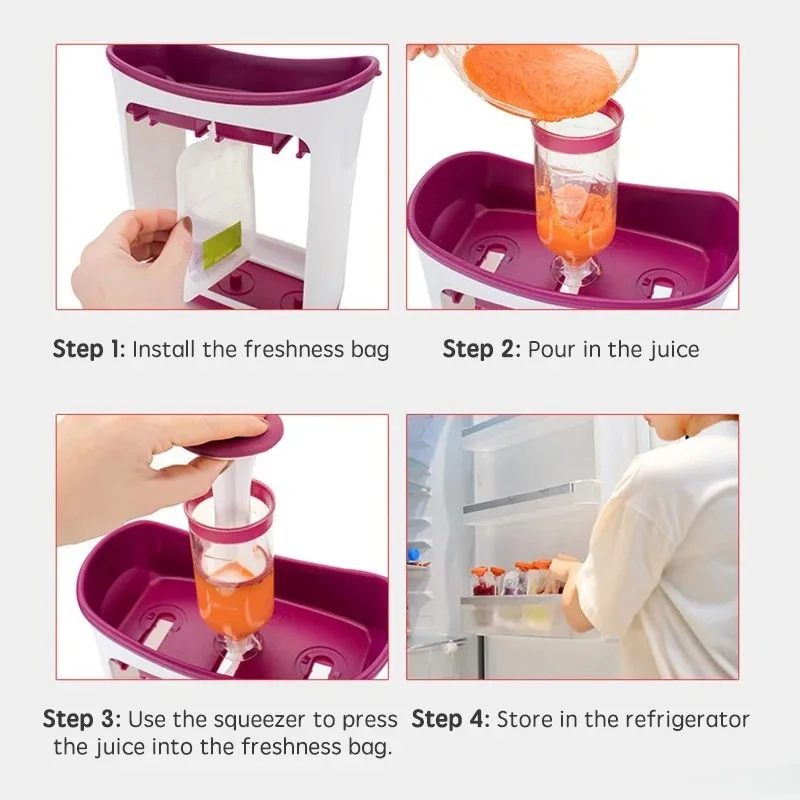aby-complementary-food-squeeze-station-with-10pcs-squeeze-bags-baby-food-dispenser-machine-baby-food-mills