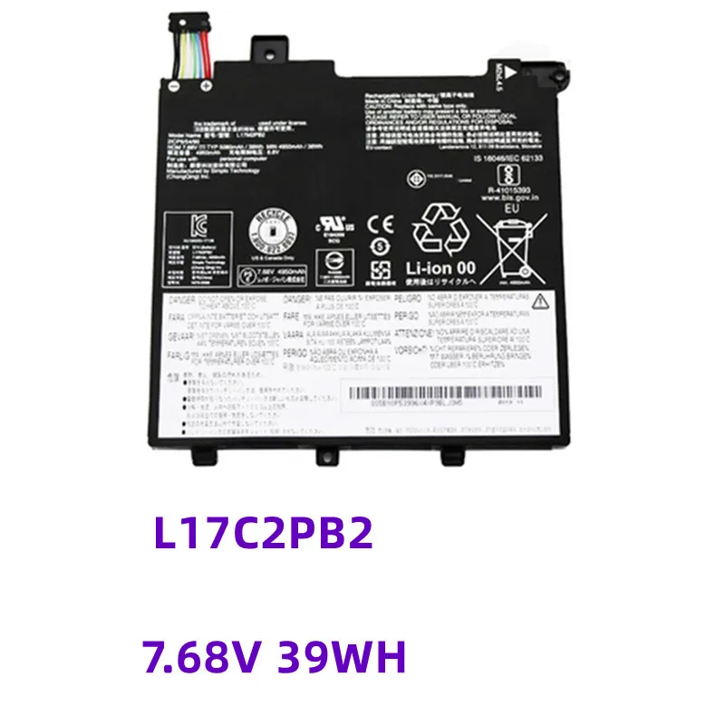 7.68V 39WH L17C2PB2 Laptop Battery For Lenovo V330-14IKB 14ARR V130-14IGM 14IKB L17L2PB1 L17L2PB2 L17M2PB1 L17C2PB1 L17C2PB2