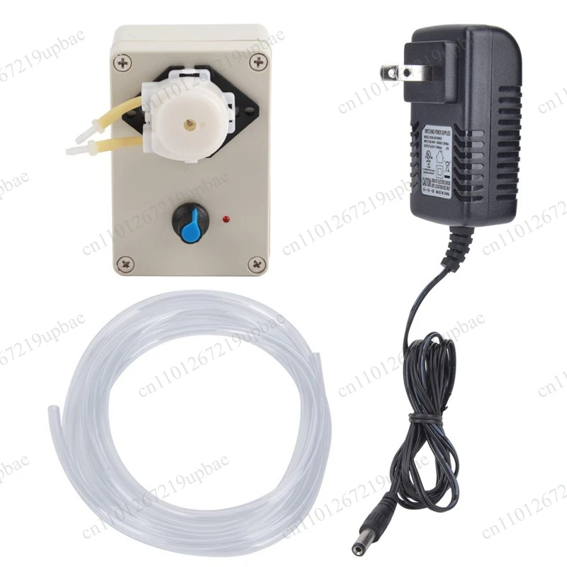 New Electric Peristaltic Pump, AB21 Pump Head, 12V/24V Silicone Tube Variable Speed Mini Titration Metering Pump