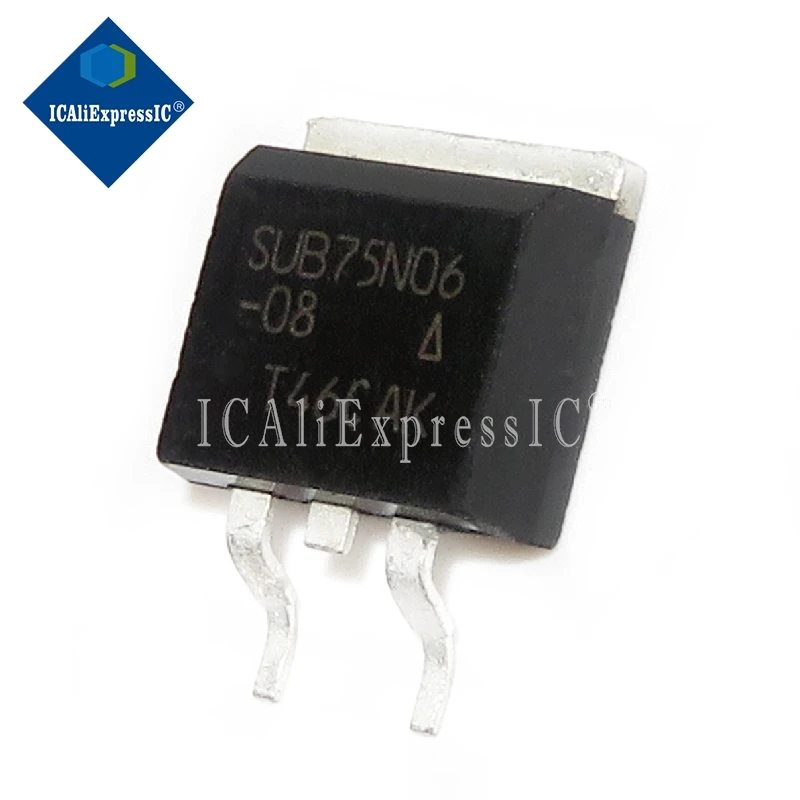 

5PCS SUB75N06-08 SUB75N06 TO-263