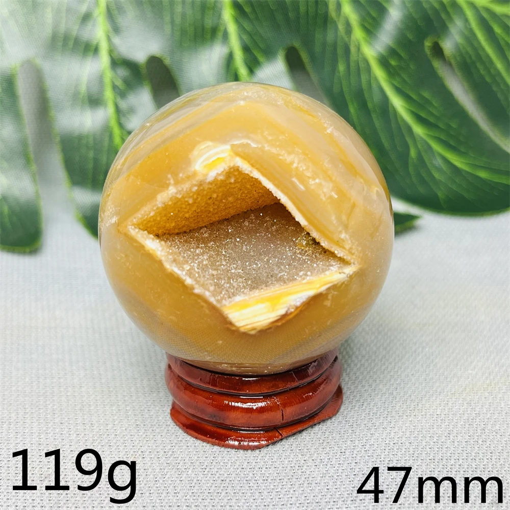 Natural Gemstone Agate Geode Balls Hand-polished Home Room Decoration Witchcraft altar Prayer Spiritual Stone Healing Gift