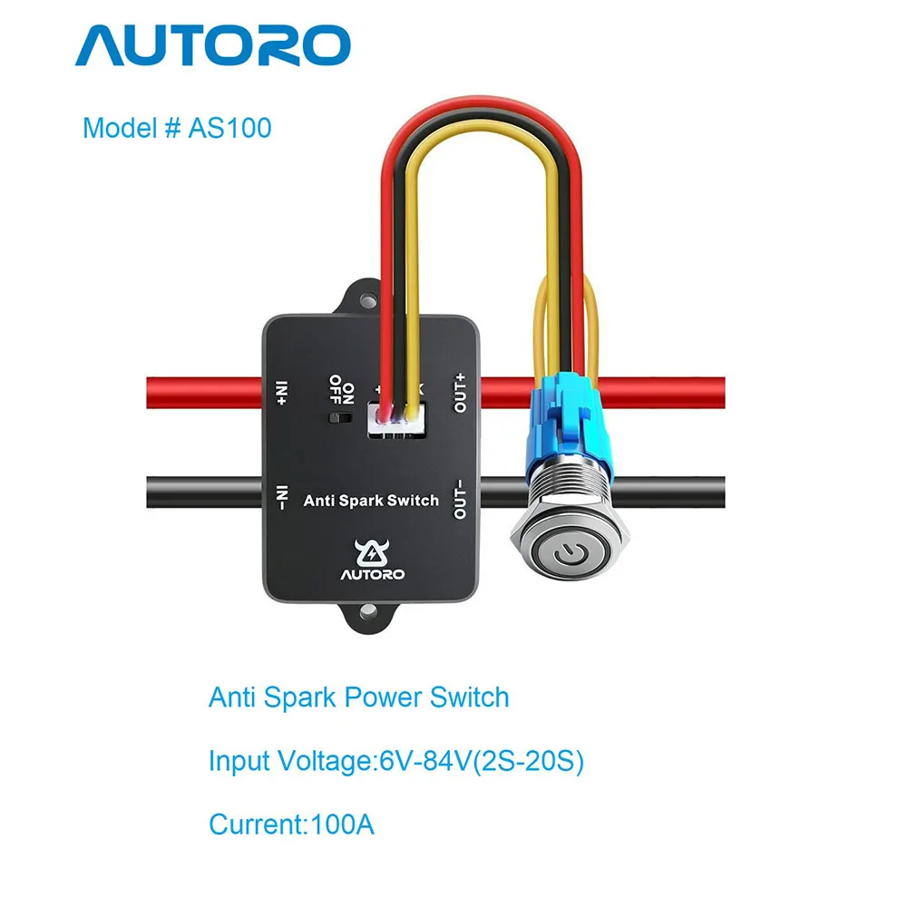 AutoroAS100AntiSparkPowerSwitch100A84VDC–XT90ConnectorforESCElectricSkateboardScooterRCCarBoatE-Bike,etc-AliExpress