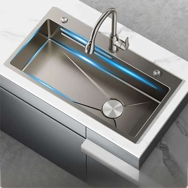 Modern Minimalist Kitchen Sinks Stainless Steel Thickened Kitchen Sinks Design Home Improvement Fregaderos De Cocina ZY40SC