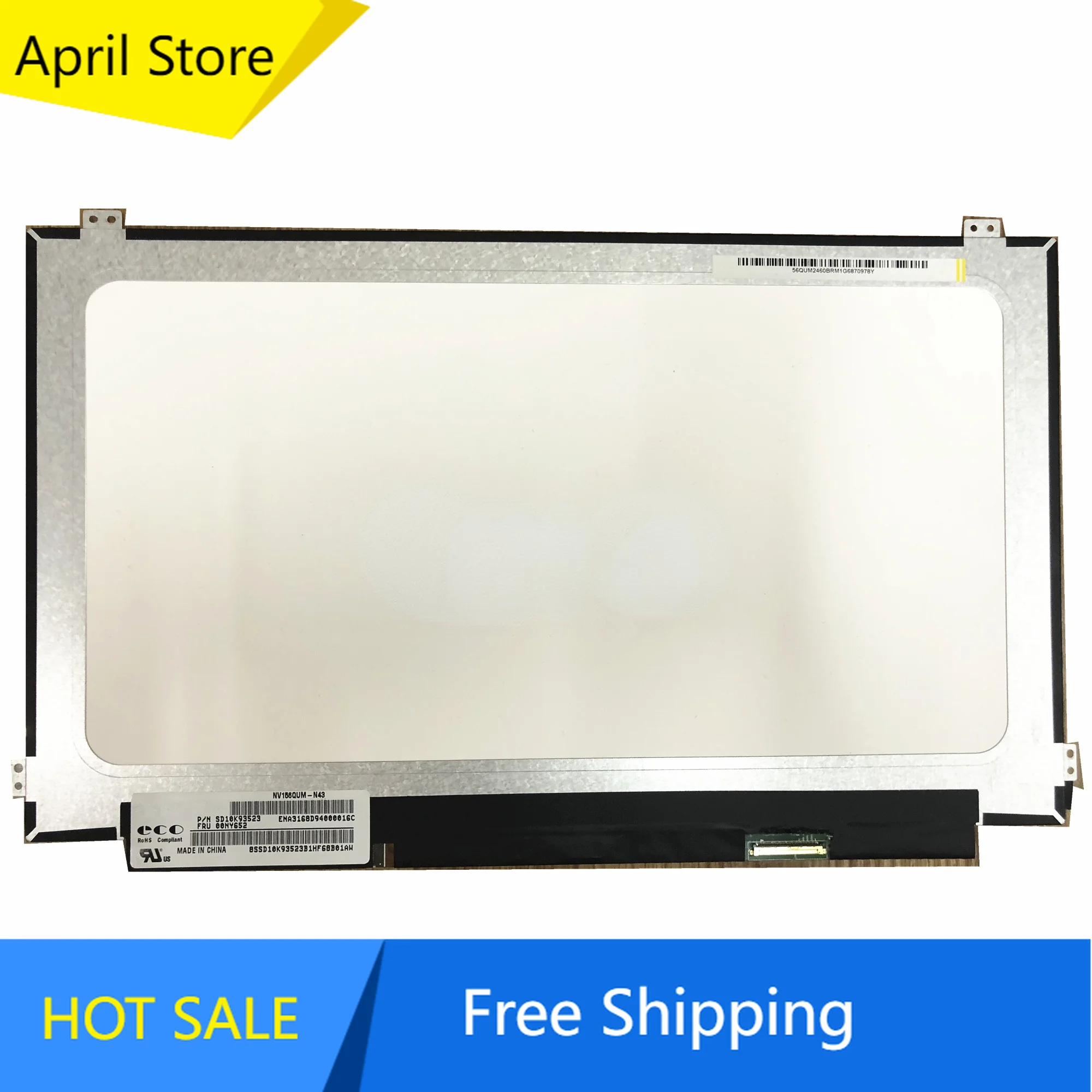 

NV156QUM-N43 NV156QUM N43 15.6" 4K Laptop LED LCD Screen Display Panel 3840*2160 EDP 40 Pins