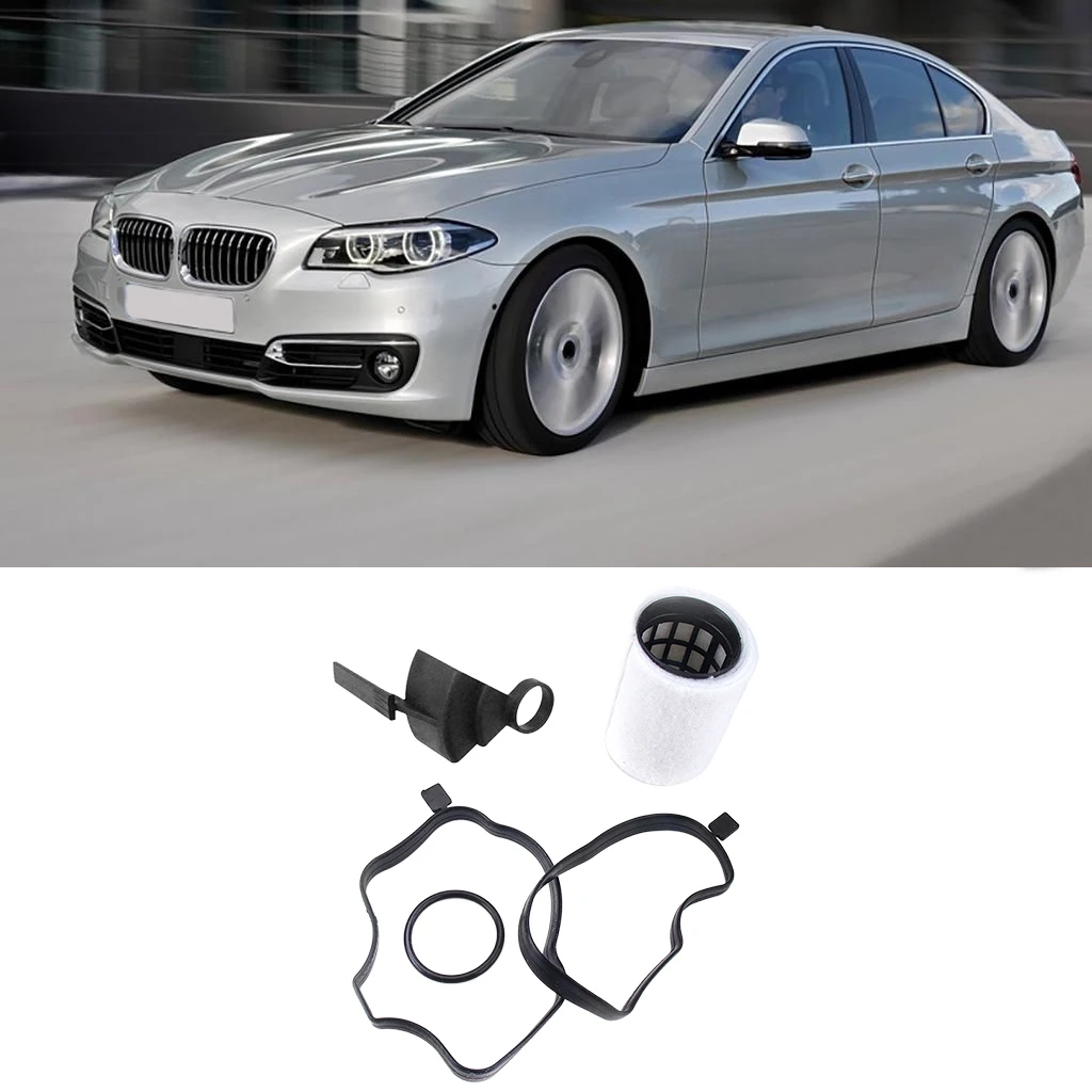 

Crank Case Oil Breather Separator Durable Black Replacement for 3 Series E46 320D E39 520D