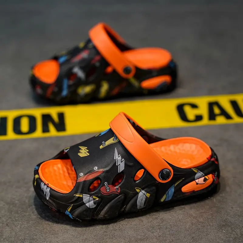 Boys' Summer Sandals Non-Slip Soft Sole Convertible Flip-Flops Odor-Resistant Outdoor Wear