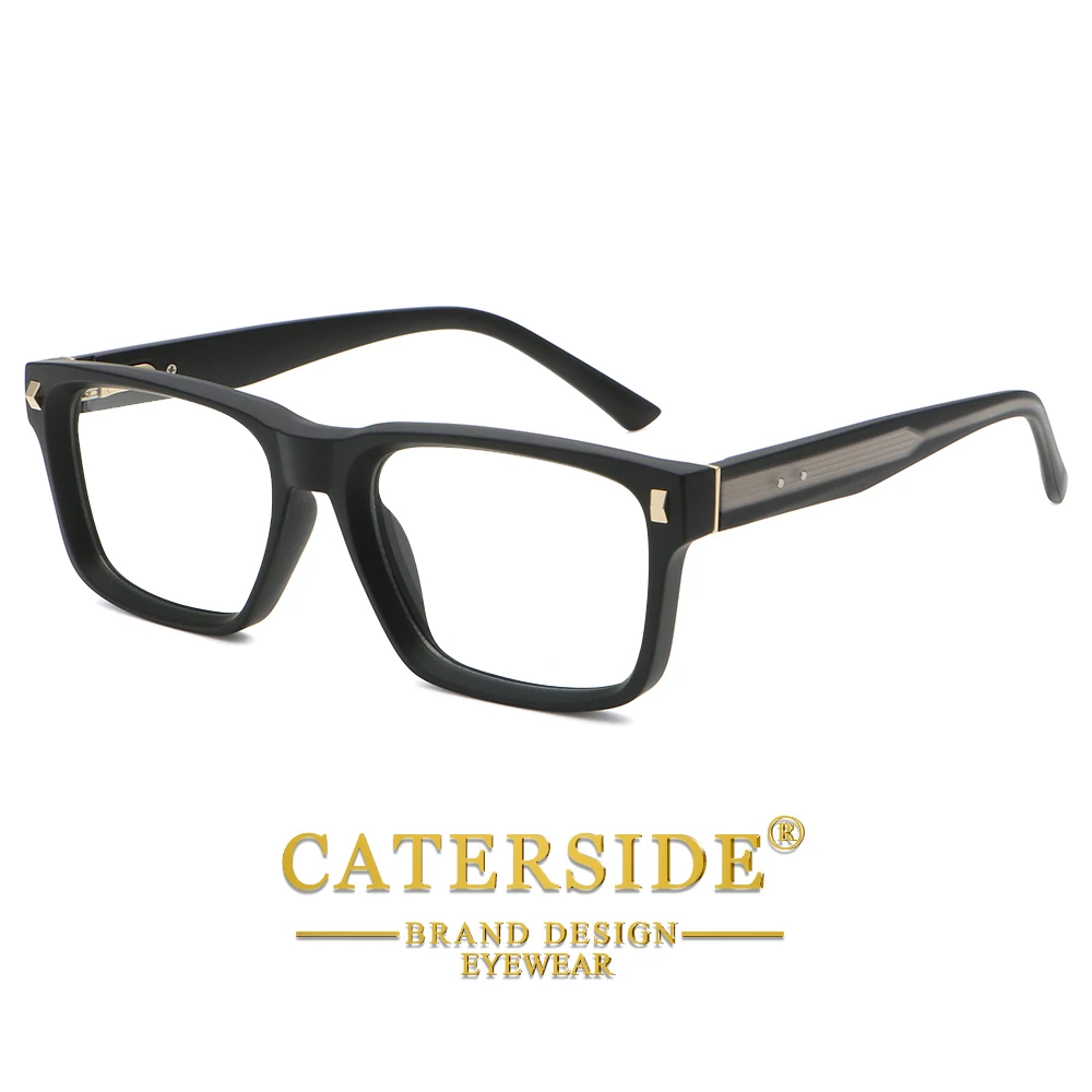 CATERSIDE Fashion Square Brillenhalter für Herren, Retro, Anti-Blaulicht, Computer-Brillenhalter, dekorative Brillen für Damen – Detail 11