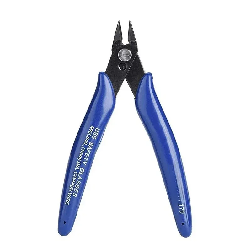 

BIESUO 170 Wire Cutter Trimmer Diagonal Side Cutting Cable Nippers Red Blue Pliers Hand Mini Snips Flush Nipper Trimmer Tools