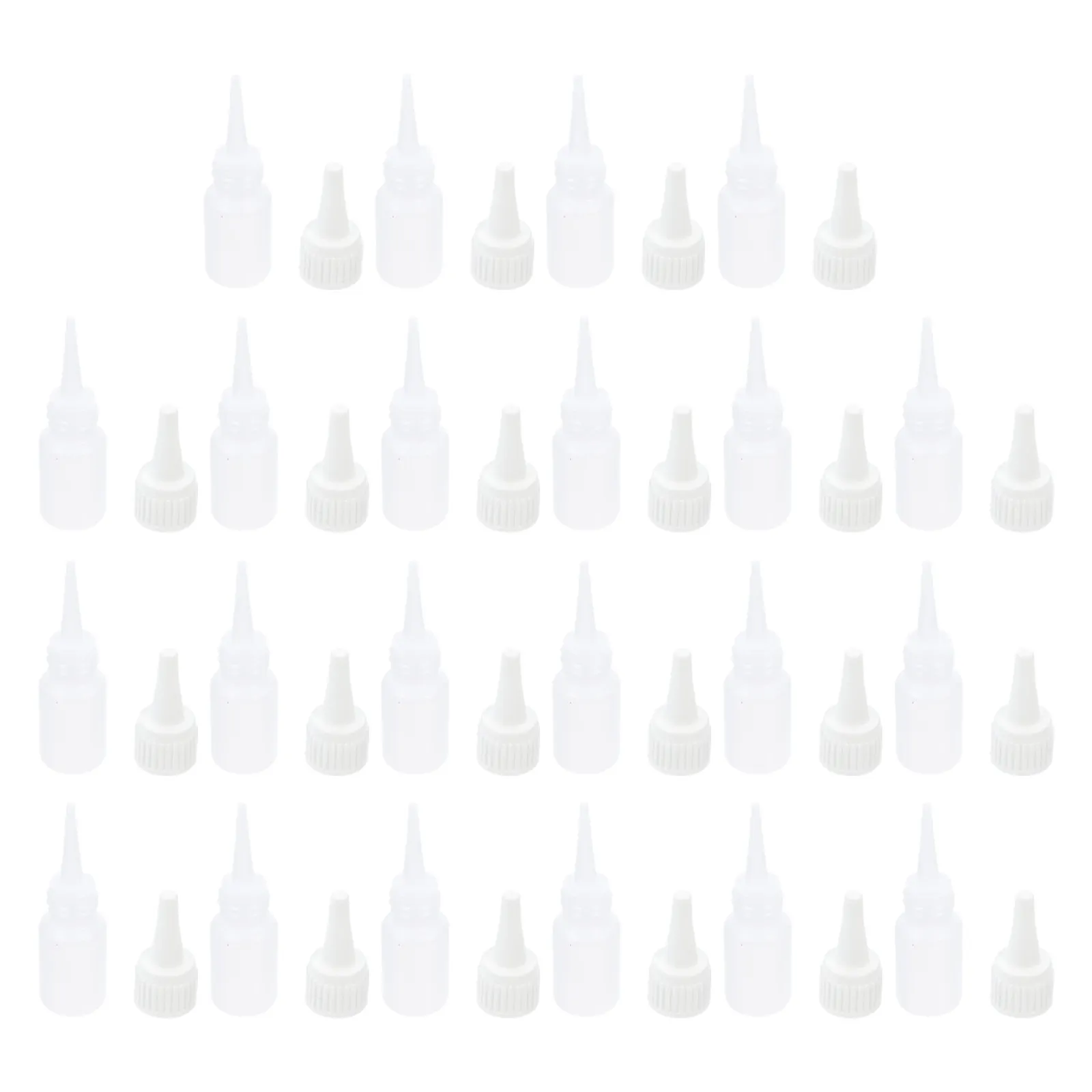 22Pcs Drip Bottles Empty Quick-Drying Glue Eye Drops Essential Oil Portable Storage Bottles Travel Medicinal Oil Drops Container