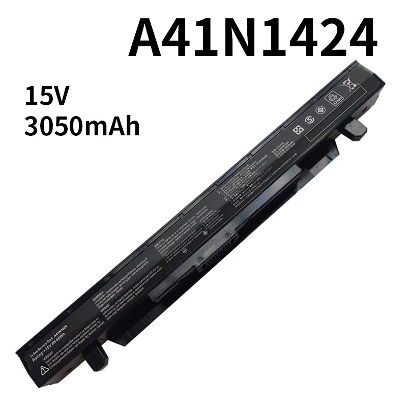 

15V 48Wh A41N1424 Laptop Battery for ASUS ROG FX-PLUS ZX50 ZX50J ZX50JX FX51V VX50I ZX51J GL552 GL552V GL552VW GL552J GL552JX