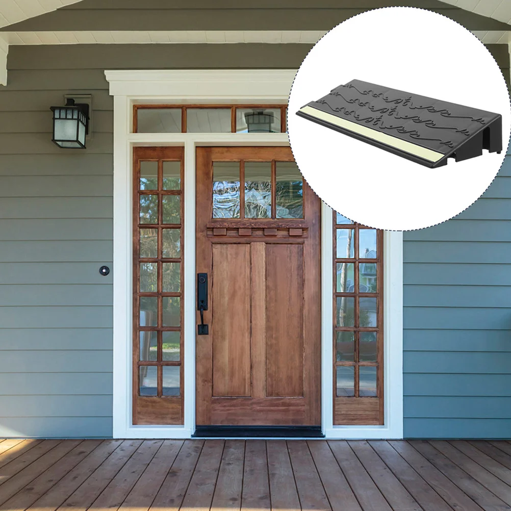 

Glowing Robot Vacuum Ramp 30x5cm Black Rubber Threshold Ramps for Doorways Wheelchair Step Indoor Utility Climbing Mat Non-Slip