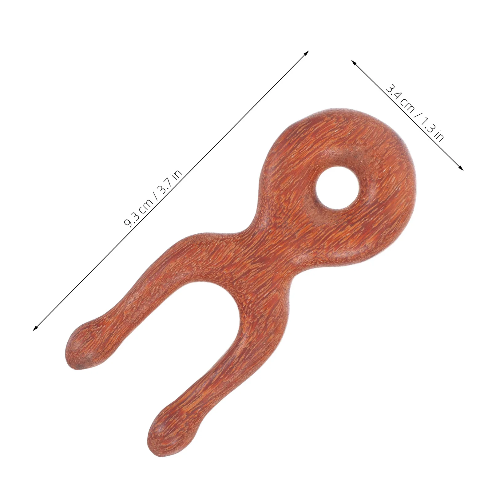 Strumento per massaggio ai piedi in legno Manico lungo Meridiano Trigger Point Massager Pettine rilassante per le mani posteriori Gambe del collo Pettine in legno Dente largo