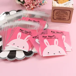 Bolsa de plástico autoadhesiva OPP transparente para embalaje de galletas y dulces, bolsa pequeña de joyería, regalo de negocios, venta al por mayor, 100 piezas, 7x10cm