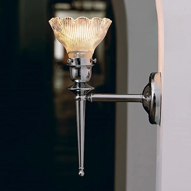 Creative flower glass wall lamp bedroom bedside wall lights living room background wall Corridor lamps Interior decorative lamps