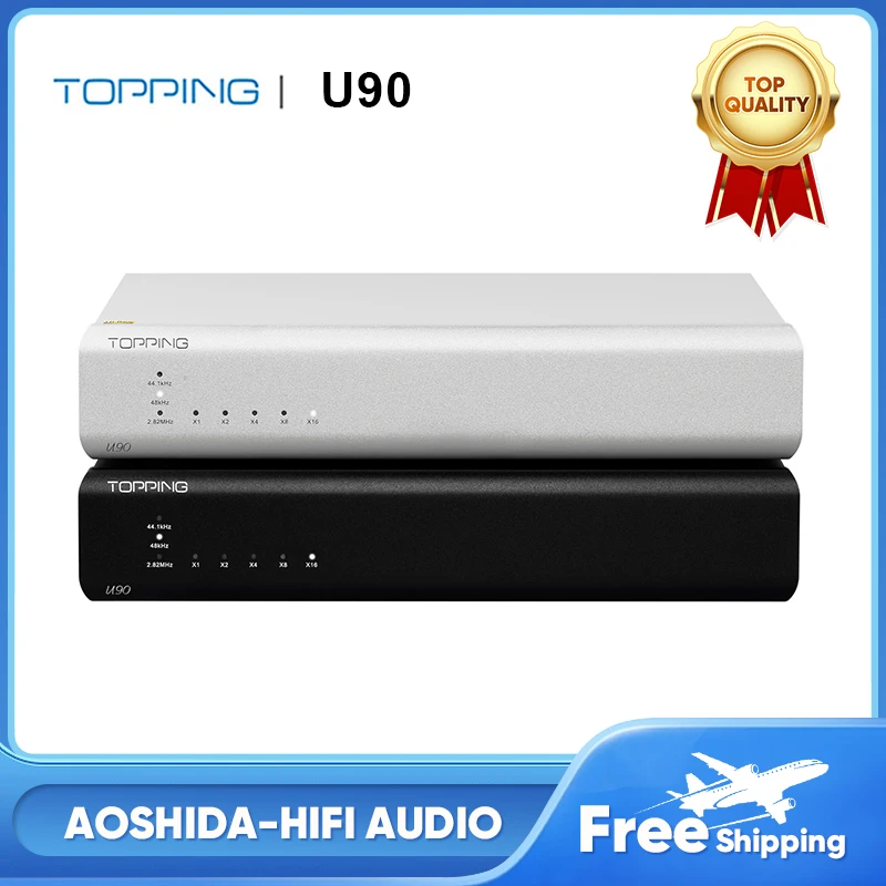 

TOPPING U90 USB Bridge PCM768kHz 32Bit DSD512 Native High-Res USB Interface lIS AES Coaxial Optical Outputs Audio Interface