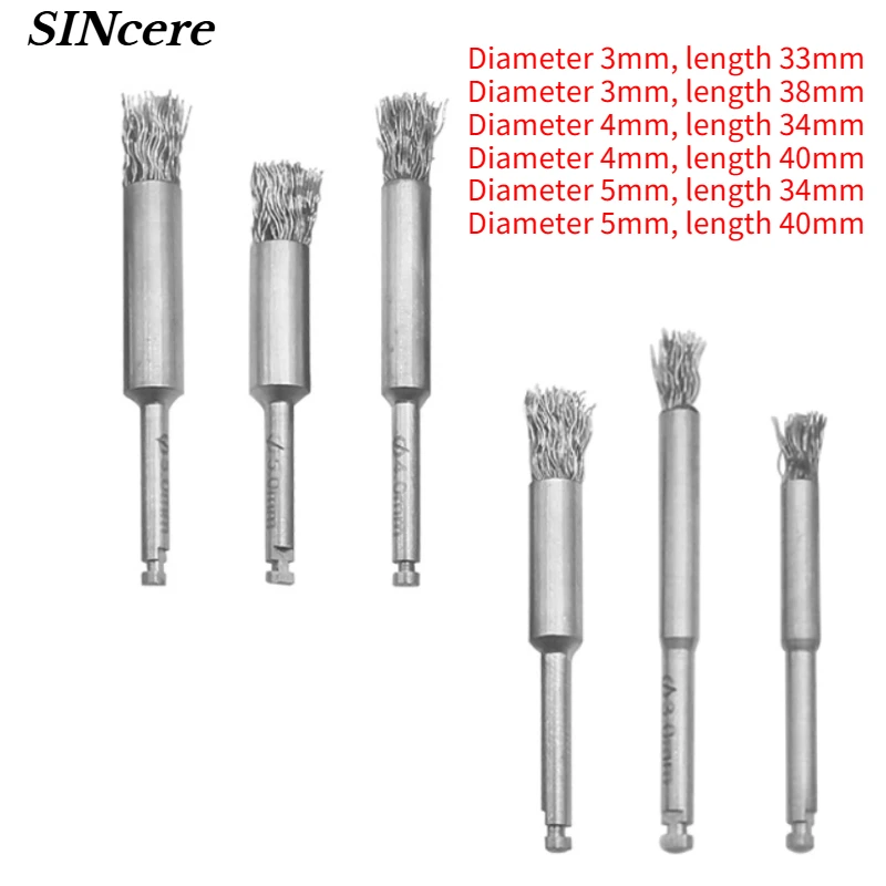 

Dental Implant Surface Cleaning Brush Peri-Implantitis Threads Tool Instrument Abutment Cleaning Brush Fixture Cleaning Brush