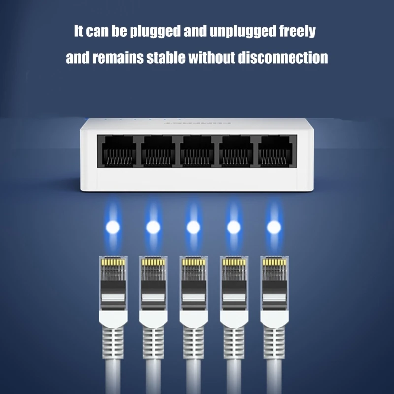 

Unmanaged 5 Port несколько гигабитных коммутаторов вентиляторов без вентиляторов System Auto MDI MDIX Установка рабочего стола