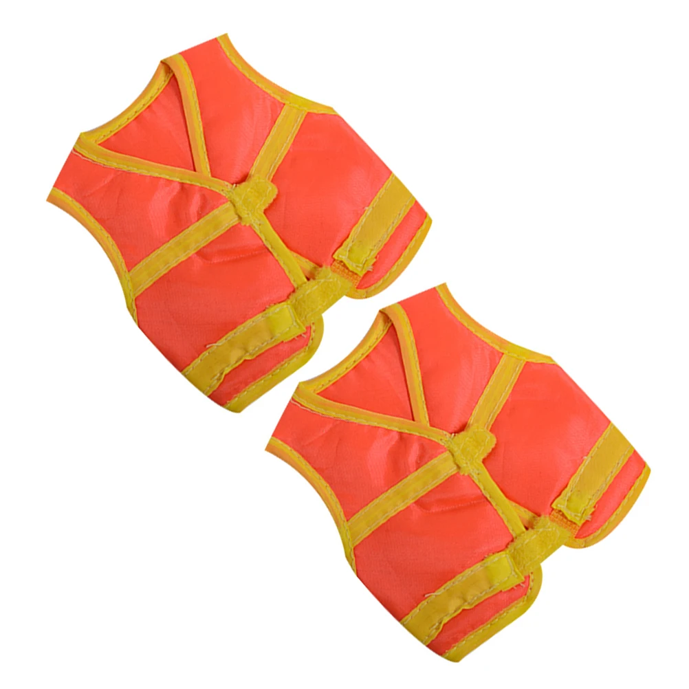 

2pcs Toy Dress Up Costume Safety Vest for Miniature Construction Vest For Playtime Construction Set Party Favors Playtime