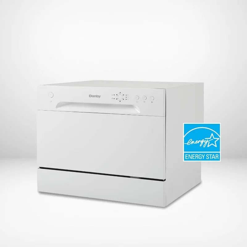 Danby DDW621WDB Lavastoviglie da appoggio con 6 coperti, 6 cicli di lavaggio e cestino per l'argenteria, Energy Star-Rated