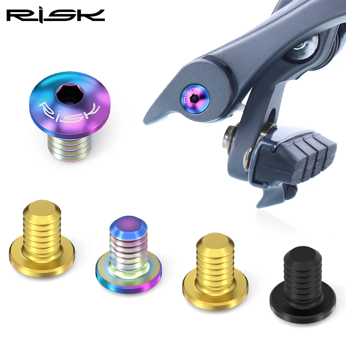 

RISK M4X5.5mm C Brake Cable Adjuster Fixing Bolts Bicycle Screws MTB Road C Brake Fixing Screw for UT6800DA9000DA9010FORCE