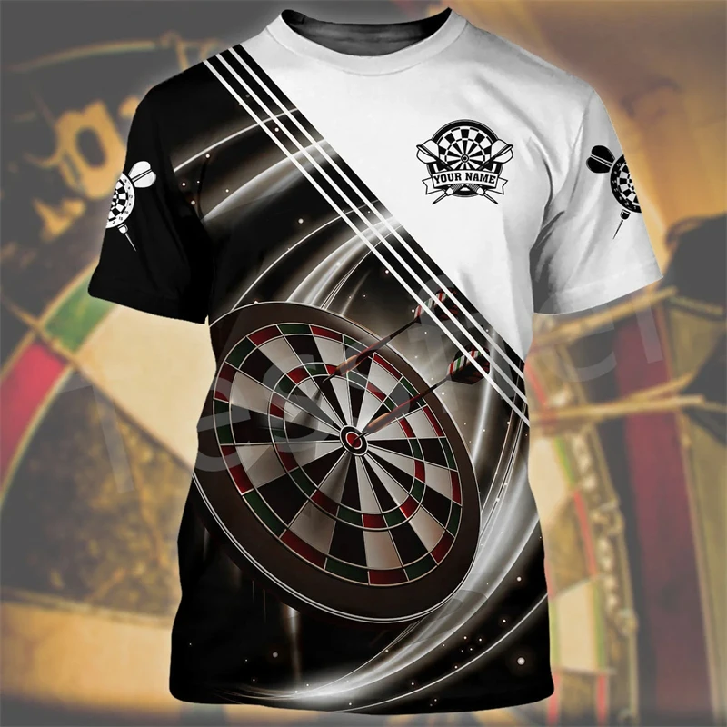 Bar Entertainment Darts Club Fun Indoor Sportwear T-shirts Summer 3D Print Harajuku Loose Daily Casual Short-sleeved T Shirt Tee