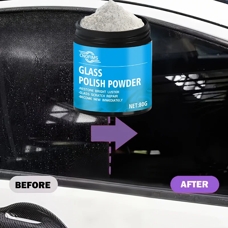 

80 г автомобильный полировщик стекла — набор для удаления царапин и хромированного восстановления для лобовых стекол, фар и наружного ремонта, материал ABS