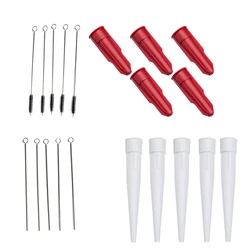 Couvercle de capuchon de buse en silicone pour tube, embout de cartouche en plastique, silicone de remplacement refermable, tubes de calfeutrage ouverts, pièces d'outils à main, 20 pièces