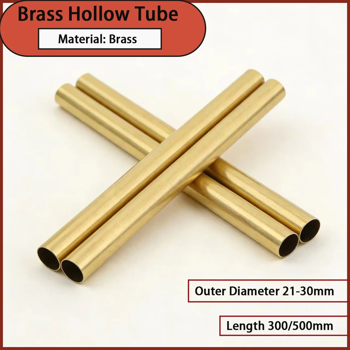 Outer diameter 21-30mm brass hollow tube is used for plumbing, electrical appliances, hardware, mechanical manufacturing, etc