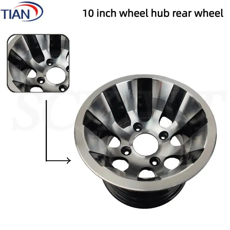 

10 Inch Aluminum Alloy Front /Rear Wheel Hub Rims For DIY 125cc-250cc ATV Go Kart UTV Buggy Golf Cart Quad Dirt Bike Accessories