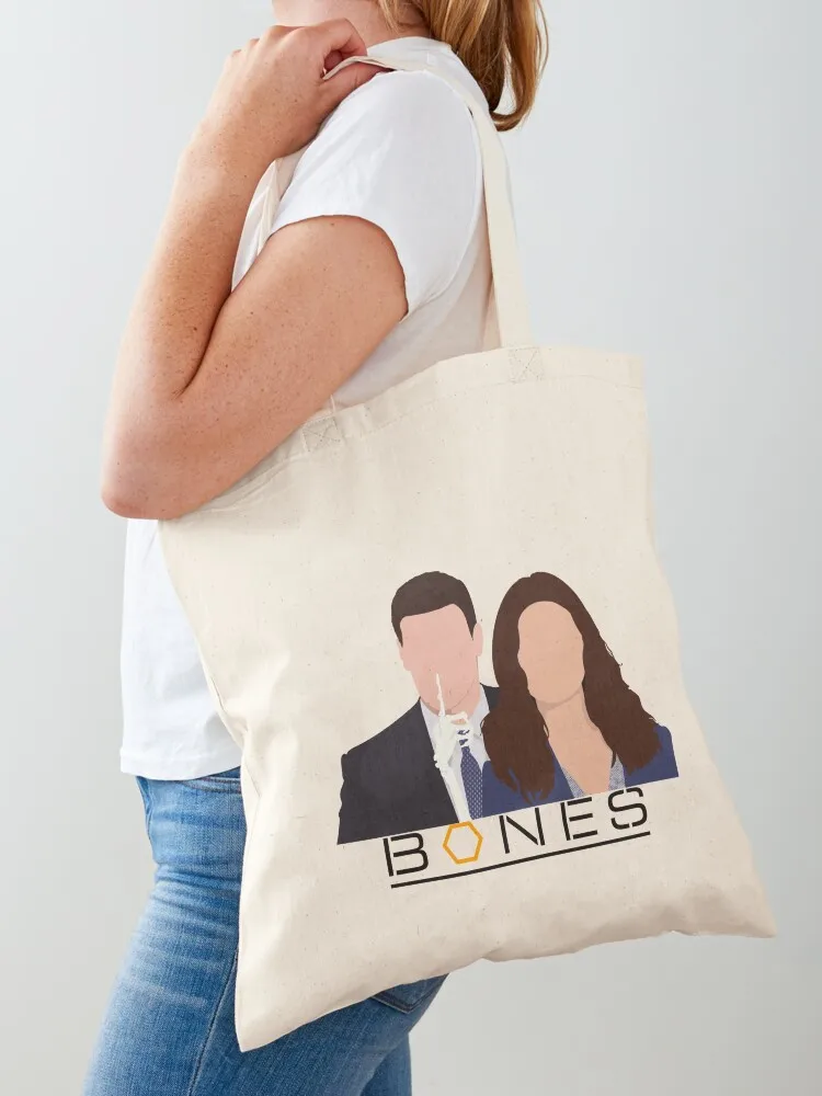 

Booth and Brennan Bones TV Tote Bag tote bag custom Big bag supermarket folding bags for women