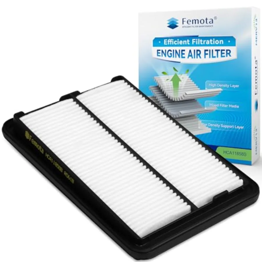 

CA11858 Engine Air Filter, Pre-oiled, Longer Lifespan, Replace for Nissan Rogue 2014-2020,Rogue Sport (2017-2022), Qashqai (201
