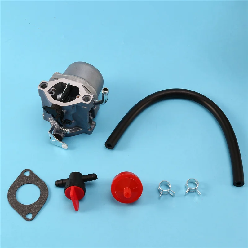 ABXF-4X 590399 Briggs & Stratton 용 기화기 탄수화물 796077 가스켓 연료 라인 필터 밸브가있는 잔디 깎는 기계 엔진