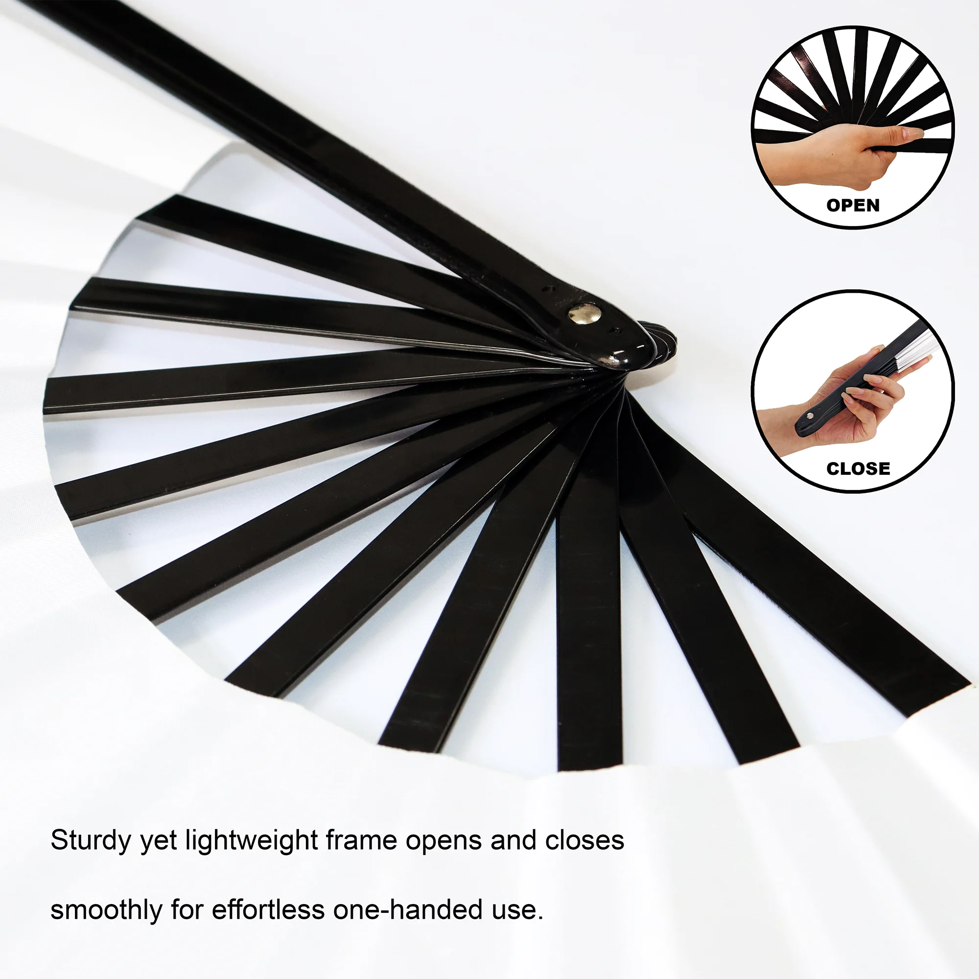 Cute Cartoon S-Snoopys Traditional Folding Fan Oriental Art  High-Quality Polyester Fans Gift Classic Decorative Hand Fan view 5