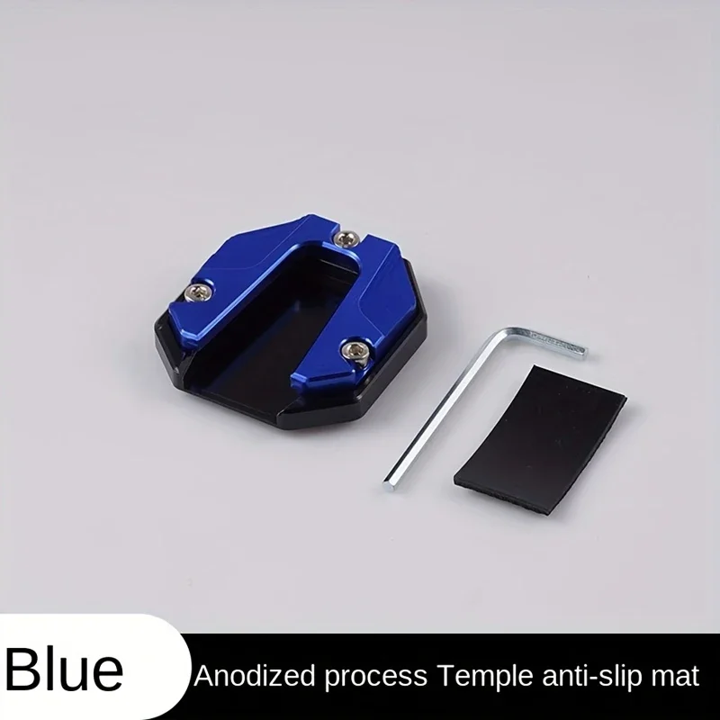 Foot support anti slip support pad increases the contact area between the foot support and the ground to prevent reversing