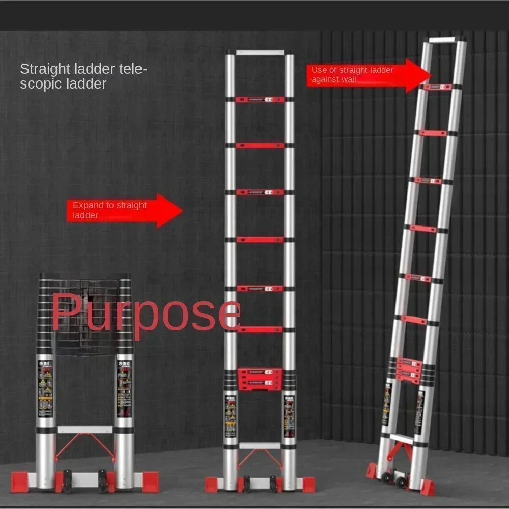 

7M Vertical Ladder Telescopic Ladder Aluminum Alloy Portable Thickened Engineering Folding Ladder