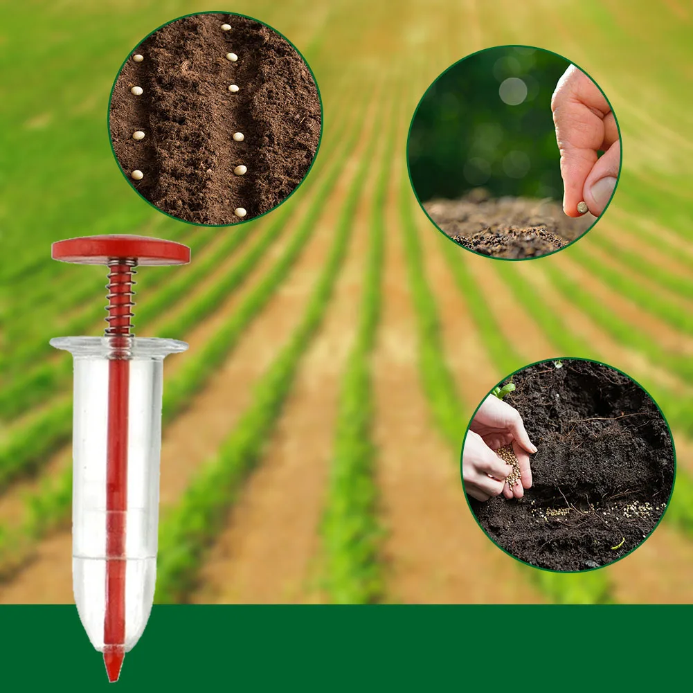

Syringe Seeder Mini Sowing Seed Dispenser Plastic Manual Sower Seed Spreader Hand Seeder Garden Seeding Dispenser Gardening Tool