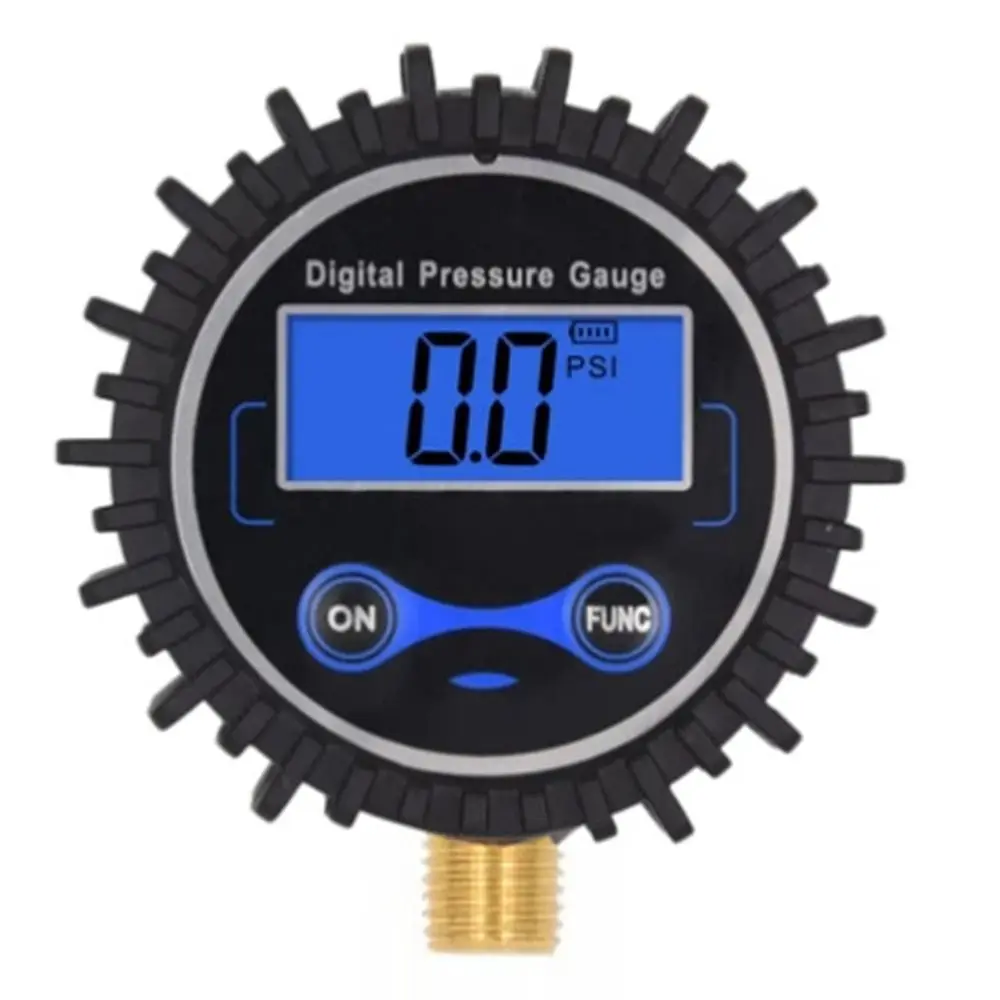 

0-250PSI Digital Tire Pressure Gauge Portable Precision Short Pressure Measuring Valve LED Light Electronic Air Pressure Gauge