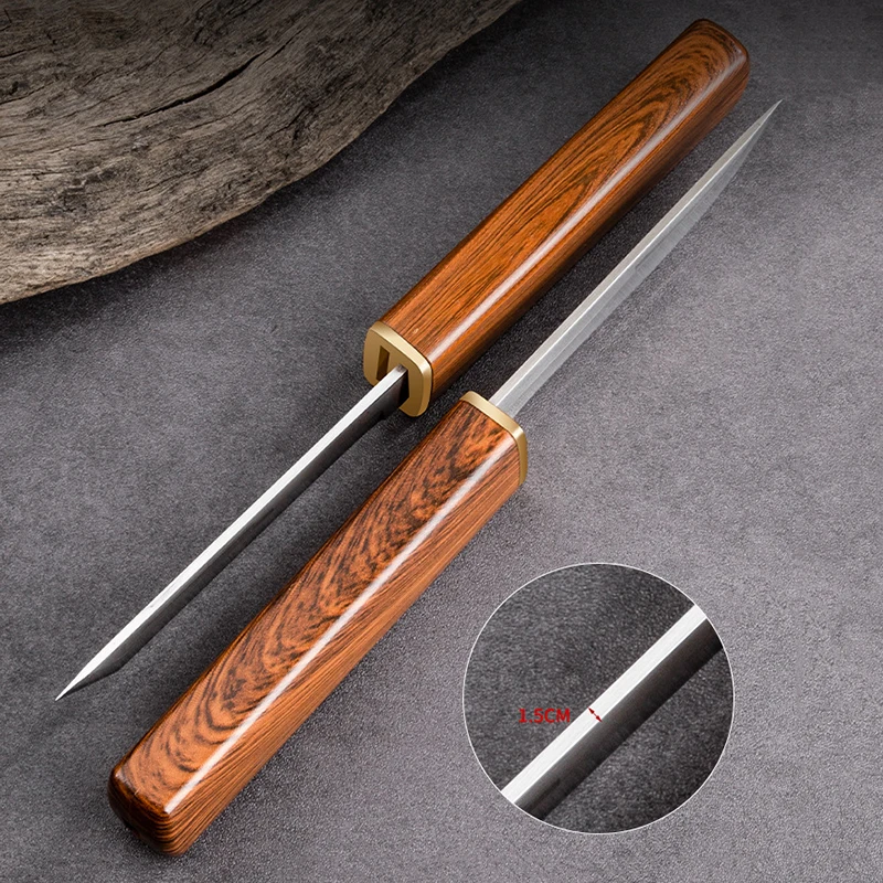 Stainless Steel Kitchen Double Knives Double-Pole Combination Meat Cleaver Pocket Knife Boning Knife Barbecue Knife