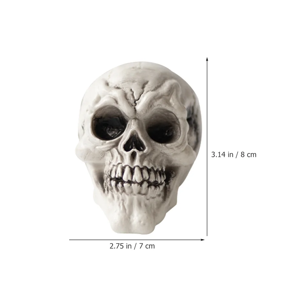 

1Set Realistic Plastic Skull Ornaments Scared Halloween Skull Decor for Parties Haunted Houses and Festive Gatherings