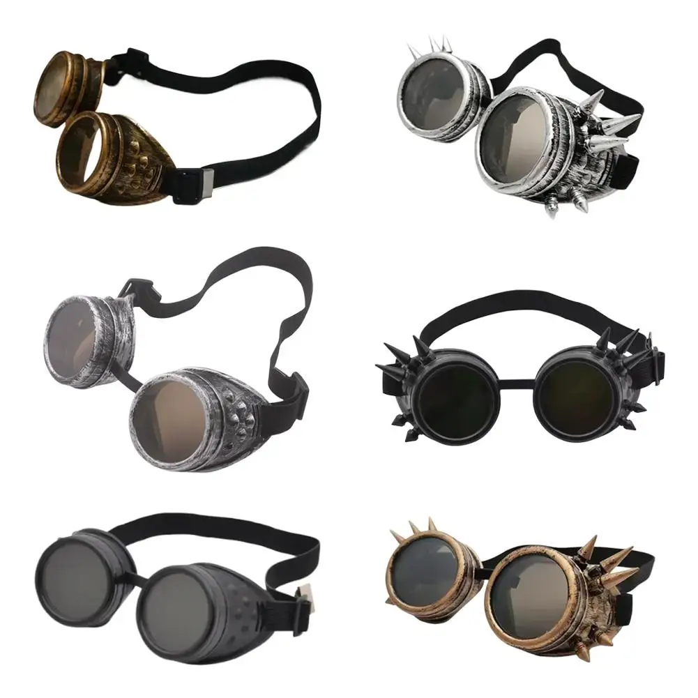 Vintage Style Steampunk Goggles Punk Glasses Party Bar Cosplay Props 6 Styles image 6