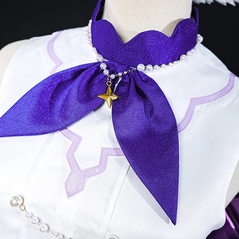 ROLECOS Original Honkai Star Rail Fanart Little Cat Series Robin disfraz de Cosplay elegante vestido de fiesta de satén para boda para mujer