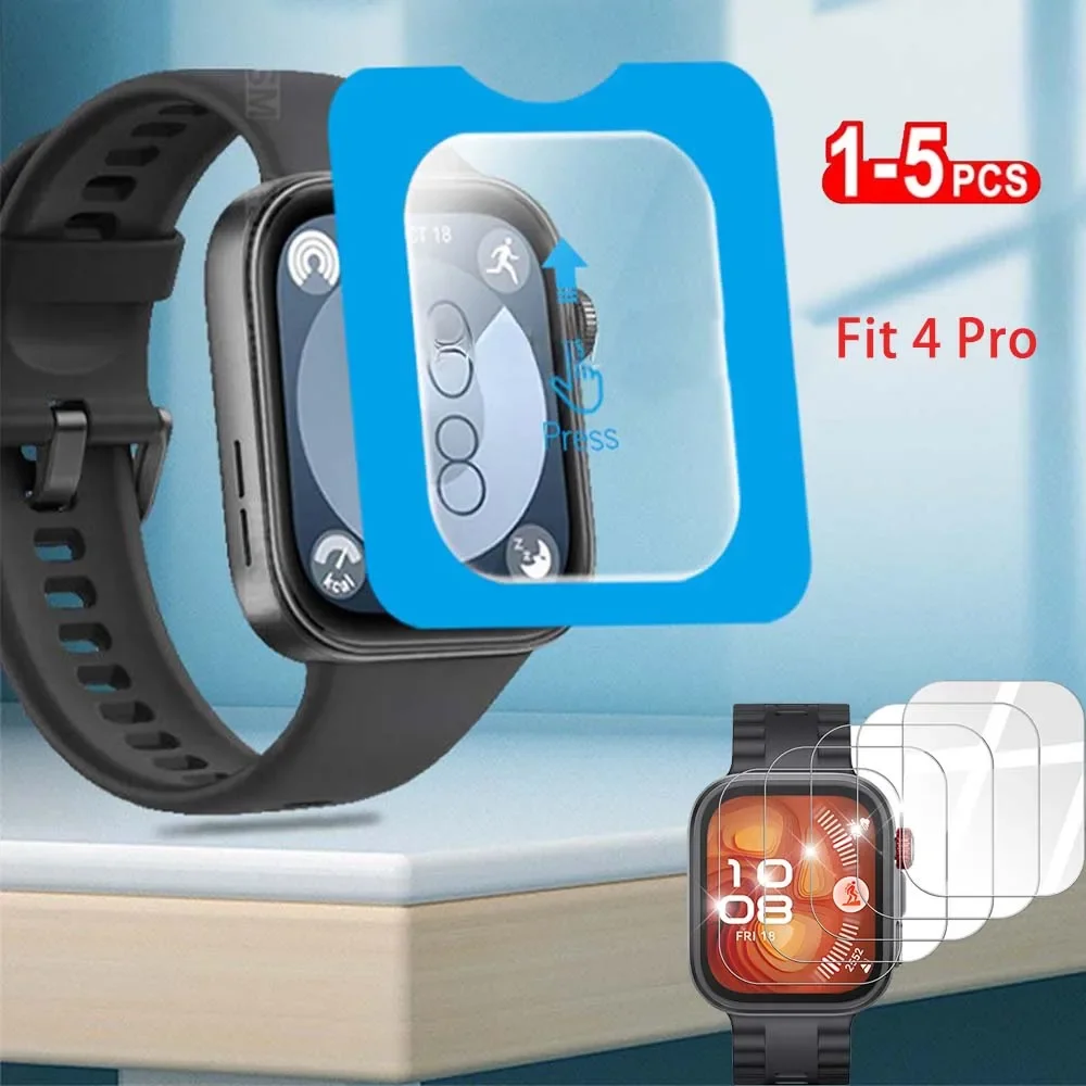 9H gehärtetes Glas für Huawei Watch Fit 4 Pro, Premium-Displayschutz, langlebig, HD, klar, kratzfest, Zubehör
