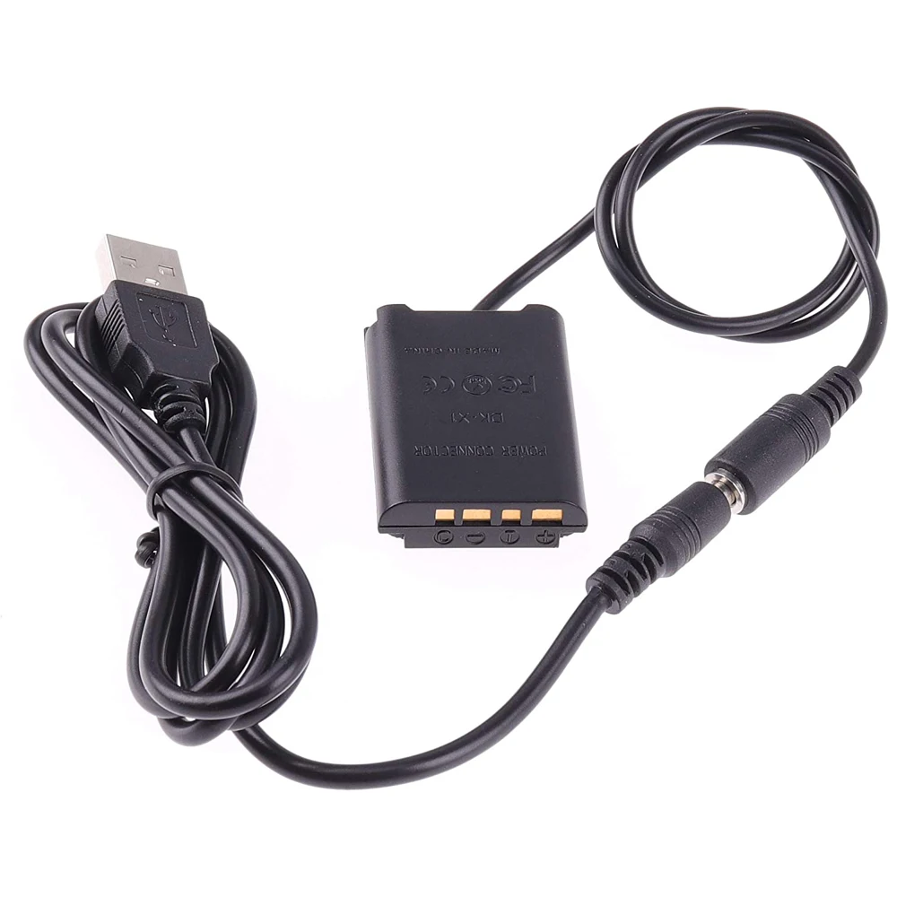 NP-BX1 NPBX1 Dummy Battery Camera Power Supply, USB Camera Charging Cable for Sony DSC-RX1 DSC RX100 RX1R